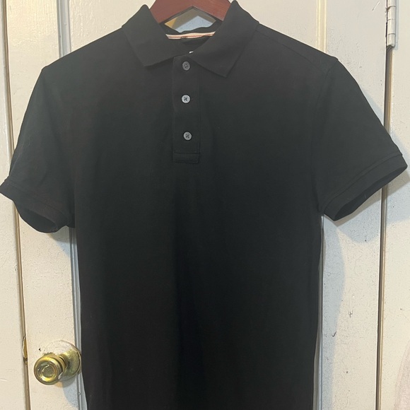 Men’s Small Black Polo Shirt by JCPenney Preloved Fashion All Cotton - Picture 1 of 4
